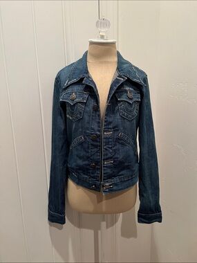 True Religion Women's Dark Blue Denim Jacket